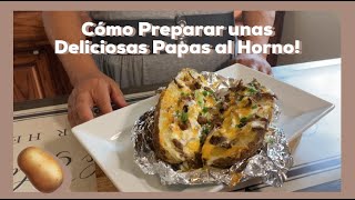 Como Preparar unas Deliciosas Papas al Horno [upl. by Enyrb]