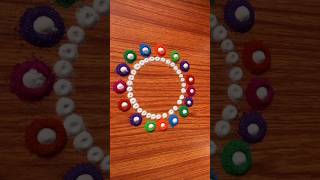 Rangoli for Beginners shorts ytshorts rangoli rangolidesigns [upl. by Notsecnirp]