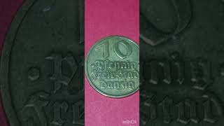 Free city of Danzig 10 Pfennig Coin from 1932 [upl. by Gabby]