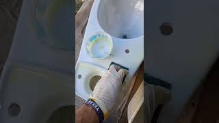 Toilet Tank and Spud Acid Cleaning [upl. by Ynatsed]