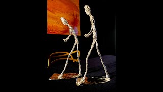 Giacometti sculptures in tin foil [upl. by Euqinom]