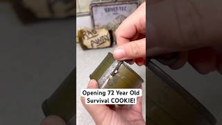 Opening a 72 Year Old FALLOUT SHELTER COOKIE [upl. by Pol]