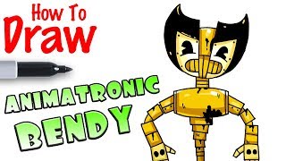 How to Draw Bendy Animatronic [upl. by Rramaj]