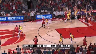 NBA 2K25 Gameday Mode  LAKERS vs RAPTORS FULL GAME HIGHLIGHTS [upl. by Guendolen]