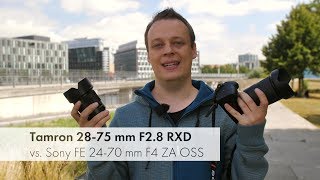 Tamron 2875 mm F28 vs Sony FE 2470 mm F4  Standardzoom für Sony EMount im Vergleich Deutsch [upl. by Anyt]