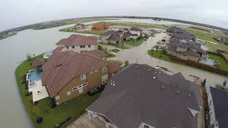 Hurricane Harvey Flooding at Towne Lake in Cypress Texas 1 [upl. by Aizat]