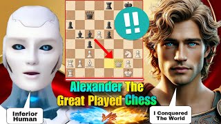 Alexander The Great BRILLIANTLY Trapped Stockfishs Queen in The Epic Chess Game  Historical Chess [upl. by Hasseman]