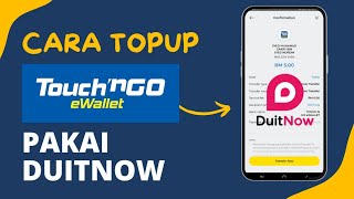 Cara TopUp eWallet Touch n Go menggunakan DuitNow Transfer [upl. by Asirap]