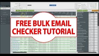 Free Bulk Email Checker Tutorial [upl. by Namwen]