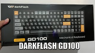 DARKFLASH GD100  BASIC MECHANICAL KEYBOARD  BUDGET FRIENDLY   UNBOX AND TEST [upl. by Jemmy210]