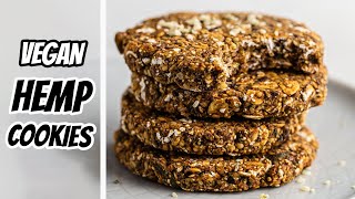 Hemp Seeds Cookies  Vegan GF SugarFree [upl. by Tjader838]