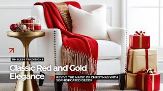 Timeless Red and Gold Christmas Decor Ideas for a Magical Holiday Season [upl. by Martineau]