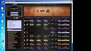 POD HD Edit Software and Customtonecom [upl. by Norreht]