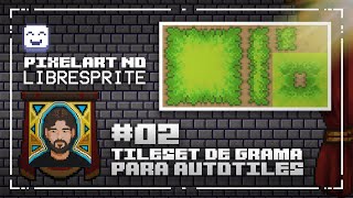 Como criar Tileset Topdown 16x16 para Autotile no LibreSprite [upl. by Nomi]