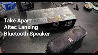 Take Apart Altec Lansing Speaker  Bluetooth Fury IMW340N [upl. by Gillett]