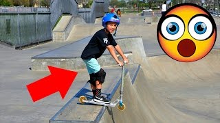 INSANE 8 YEAR OLD SCOOTER TRICKS [upl. by Nakeber]