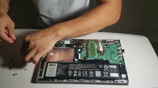 Dell Inspiron 11 series 3000 2in1 hard drive replacement [upl. by Inalej]