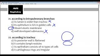 MCQ histology of respiratory system [upl. by Eetnom]