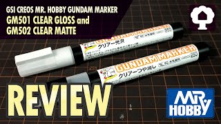 GSI Creos Mr Hobby Gundam Marker Clear Gloss and Matte Review  Hobby Clubhouse Gunpla Model Tools [upl. by Saxena226]