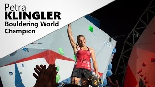 Interview  Petra Klingler Bouldering World Champion [upl. by Sladen]