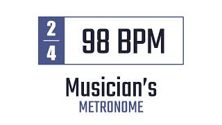 98 BPM  24  Metronome [upl. by Eelirem]