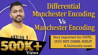 Lec7 Manchester encoding and differential Manchester encoding in Hindi  Computer Network [upl. by Autum]