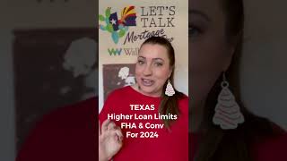 New Loan limits for 2024 for Texas Mortgages texas buyinTexas [upl. by Brittani629]