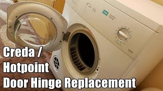 How to change a Creda Tumble Dryer Door Hinge  Simplicity Dryer and Hotpoint [upl. by Ignatius]