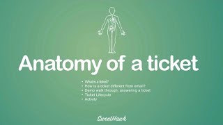 Zendesk Anatomy of a ticket [upl. by Luelle]