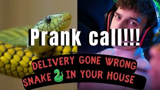 Python delivery gone wrong funny prank prankcall prankcaller viral video laughter [upl. by Llebyram]