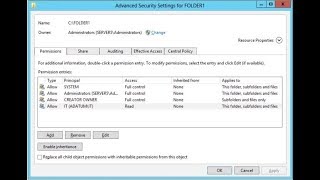 Configuring NTFS Permissions in Windows [upl. by Ylrac]