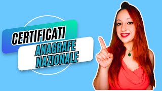 ANAGRAFE NAZIONALE  Come scaricare tutti i certificati anagrafici [upl. by Akihsan]