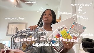 BACK TO SCHOOL HAUL 📓✏️🎀 essentials and must haves 2024 sophomore year [upl. by Nievelt849]