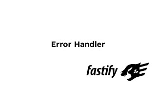 Error Handler part11 [upl. by Tihw289]