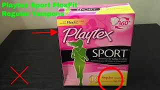 ✅ How To Use Playtex Sport FlexFit Regular Tampons Review [upl. by Nnylirej]