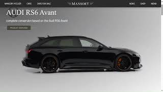 AUDI RS6 Avant mansory Edit Made with Clipchamp 1 [upl. by Nnep]