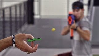 Fidget Spinner Trick Shots  Dude Perfect [upl. by Maller983]