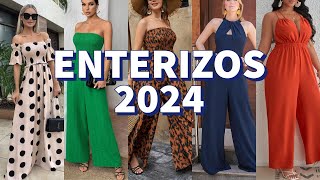 ENTERIZOS 2024  MODA PRIMAVERA VERANO 2024ðŸmoda mujer elegante [upl. by Cozza]