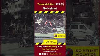 TODAY VIOILATION275 A helmet is key to ride protection otr chennaitrafficpolice obeytherules [upl. by Attevaj10]