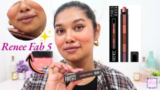 Does RENEE FAB 5 Lipstick Work on BROWN Skin Girls My Honest first impression [upl. by Gould]