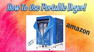 HOW TO USE MANATEE PORTABLE DRYER THAT HEATS UP [upl. by Nirehtac969]