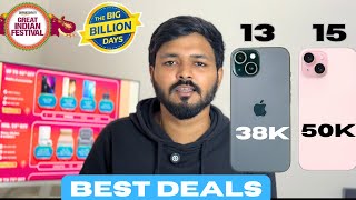 DONT MISS this iPhone 15 14 13 Offers in Flipkart Big Billion Day amp Amazon Great Indian Sale [upl. by Broida]