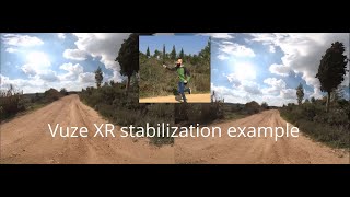 Vuze XR Stabilization example [upl. by Kapor]