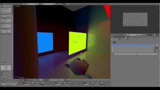 Blender BGE Candy features  textured area lights [upl. by Idid]