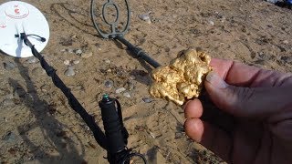 54 oz Gold Nugget test  Garrett ATX vs Minelab GPX 5000 [upl. by Rustin988]