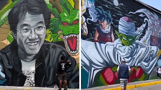 Akira Toriyama Tribute Mural in Peru 660 m2 [upl. by Noyr551]