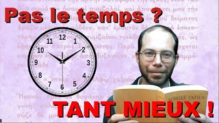 Lecture quotidienne en latin et en grec  lavantage secret du MANQUE DE TEMPS [upl. by Alleoj]