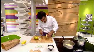 Cocina con Bruno Oteiza Alcachofas rellenas de foie y manzana [upl. by Euqirat]