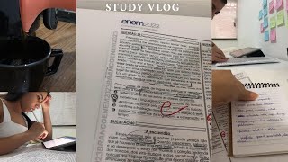 study vlog  corrigindo a prova do enem [upl. by Anuahsed875]