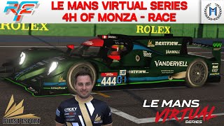 Le Mans Virtual Series  4 Hours of Monza on rFactor 2 [upl. by Drawe396]